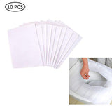 Syga Travel Disposable Waterproof Toilet Seat Cover (White) -10 Pieces