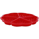 Syga Heart-Shaped Silicone Waffle Mold Cake Cookie Muffin Chocolate Bakeware Baking Tool, Orange