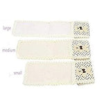 SYGA Fancy Cartoon Bear Fabric Lace Remote Cover TV AC Set Top Box Remote Control Case Teddy Bear Gadgets Appliances- Beige, Set of 3 Pcs