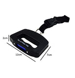 SYGA Hanging Scale Digital Hand Scaler Luggage Scales up to 50 kg with Strap (Black)