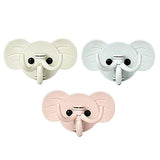 SYGA Set of 6 Cute Elephant Nose Hook Kitchen Bathroom Hat Coat Clothes Towel Rack Holder(Blue)