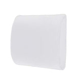 SYGA Memory Foam Breathable Healthcare Lumbar Cushion Back Waist Support Travel Pillow Car Seat Home Office Pillows Relieve Pain(White)