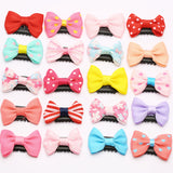 Korean version of fabric bow small hair clip less hair volume children's hair clip baby safe hair card hair accessories children's clothing small gift