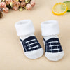 Navy blue shoes / (0-1 years old) one size fits all