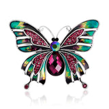 New European and American enamel dripping oil butterfly brooch palace retro pin corsage accessories wholesale in-stock supply