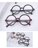 Fan Ye's same style spectacle frame black retro plain mirror large round frame glasses 2021 new spectacle frame non-mainstream 049