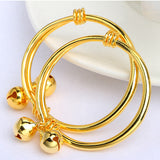 Bell euro coin alloy bracelet baby baby creative gift gold gold-plated jewelry festival gift manufacturer