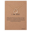 Hollow love gold card
