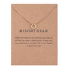 Gold chain with card
