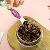 SYGA Double Sided Magnetic Measuring Spoon Set 5Pcs Stainless Steel Teaspoons and Tablespoons for Cooking Baking Measuring Dry and Liquid Ingredients 1tbsp 1/2tbsp 1tsp 1/2tsp 1/4tsp - Multi