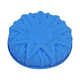 SYGA Big Sunflower Silicone Cake, Jelly, Pudding, Mousse, Bread DIY Baking Mould_Blue