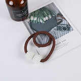 SYGA 2Pcs Magnetic Curtain Tiebacks Clip Rope Holdbacks Classy Decorative Pearl Holder Buckles for Home Hotel Window Draperies Rope Ties Office Living Bedroom Decoration- Simple Chocolate