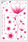 Syga Pink Flowers Wall Stickers A_FSEA