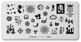 SYGA Plastic, Stainless Steel Image Stamping Plates Nail Art Sticker (Silver)