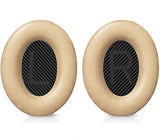 SYGA Headphone Replacement Ear Cushion Pads Compatible with Bose Quiet Comfort QC15 QC25 QC35 AE2 AE2i AE2 AE2-W (Beige)