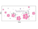 Syga Pink Flowers Wall Stickers A_MSFH_A