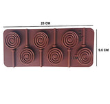 SYGA 6-Cavity Lolipop Shape Chocolate Silicon Mould Candy Jelly Mold