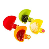 SYGA Set of 4 Coloured Party Dip Clips Bowl Clip for Plates Sauce Cups