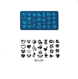 SYGA 1 Piece QJ-L24 Style Nail Plates Nail Art Image Stamping Plates Nail Sticker
