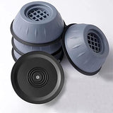 SYGA 4PCS Washing Machine Rubber Feet Pads Universal Anti Vibration Washing Machine Mat Anti Slip Noise Cancelling Washing Machine Feet for Dryer, Washing Machine, Dishwasher- ray