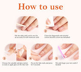 SYGA Press on Gel Nails 30 Pcs With Double Sided Jelly Adhesive Nail Glue Nail Filer, Fake Nails Long Lasting Press, Ready made Nails. (FakeNails-F635-22)