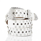 SYGA Women's PU Leather Belt Round Buckle Eyelet Waist Belt (Pack of 1)