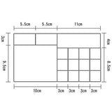 SYGA 1 Piece Crystal Clear Transparent Acrylic Cosmetic Lipsticks Nail Art Organiser