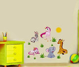 Syga Cartoon Animals Wall Wall Stickers Wall Room Decor