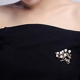 SYGA Brooch Pin Fashion Crystal Rhinestone Jewellery Pin Vintage Accessories Decoration Clothing Bouquet Brooches for Bridal Women Girl