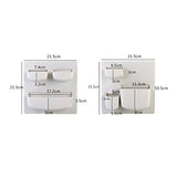 SYGA Self-Adhesive Accessories Holder, Storage Stand, Home Organizer Wall-Mounted Top 2 Holder (Cream)