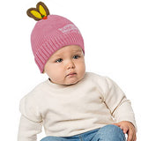 SYGA Winter Caps Woolen Knitted Cap for Kids Babies Ski Beanie Hat Double Dual Ears Beanie Cap for Girls Boys for 6 Months - 3 Years