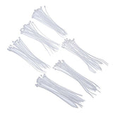 SYGA Nylon Cable Tie Self Locking Zip Ties Strong Cable Tie-Wrap, 250mm Wire Ties, Pack of 250pcs(White)
