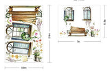 SYGA PVC Vinyl ' 3D Window' Wall Poster & Removable Decorative Poster for Living Room