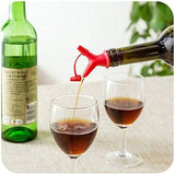 SYGA 2Pcs Double Bottle Mouth Stopper Soy Sauce Wine Nozzle Liquid Guiding Device Random Color