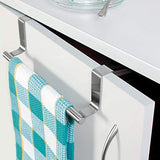 SYGA 36 cm Stainless Steel Kitchen Bathroom Storage Rack Holder Towel Bar Cupboard Hanging Shelf Hanger Chest Storage Organizer