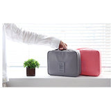 SYGA Travel Cosmetic Bag Plain Multifunction Portable Bag Cosmetic Makeup Pouch Case_Navyblue