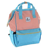 SYGA Diaper Bag Mother Bag Multi-Function Nappy Backpack Bag Organizer for Travel Diaper Bag (Blue & Pink)