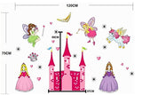 SYGA New Angel Castle Princess Fairy Art Wall Stickers for Kids Room