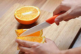 SYGA 6 Piece Ceramic Kitchen Knife Set and Vegetable Peeler Set with Adjustable Holder Stand_Multi