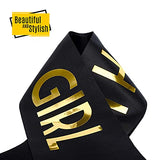 SYGA Party Sash Favor Decoration Party Accessories - Birthday Black