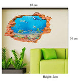SYGA Wall Aquarium Underwater World Fashion Personality 3D Wall Stickers