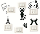 SYGA Set of 6 Decorative Beautiful Modern Art Kids Room Switch Board Stickers