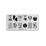 SYGA 1 Piece Tain XIN-15 Style Nail Plates Nail Art Image Stamping Plates Nail Sticker