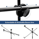 SYGA Portable Projector Microphone Stand Kit with 360° Panorama Ball Head and Cell Phone Space with Carrying Bag