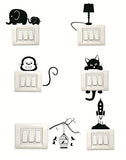 SYGA Set of 6 Decorative Beautiful Modern Art Switch Board Stickers