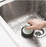 SYGA Kitchen Tray Dish Self Design Cleaning Sponge_Green