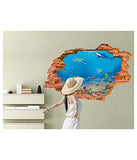 SYGA Wall Aquarium Underwater World Fashion Personality 3D Wall Stickers
