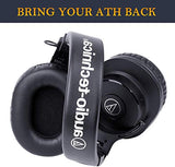SYGA Headset Replacement Ear Cushion Pads Compatible for Ath-M50 / M50S (Black)