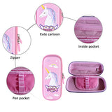 SYGA Unicorn Pencil Case Pouch Portable Multifunction Pen Bag with Compartments for Kids Teen, Type 5