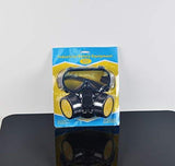 SYGA 2 Piece Pesticide Formaldehyde Paint Spray Protection mask Activated Carbon Double Tank Respirator Silicone antivirus Half mask